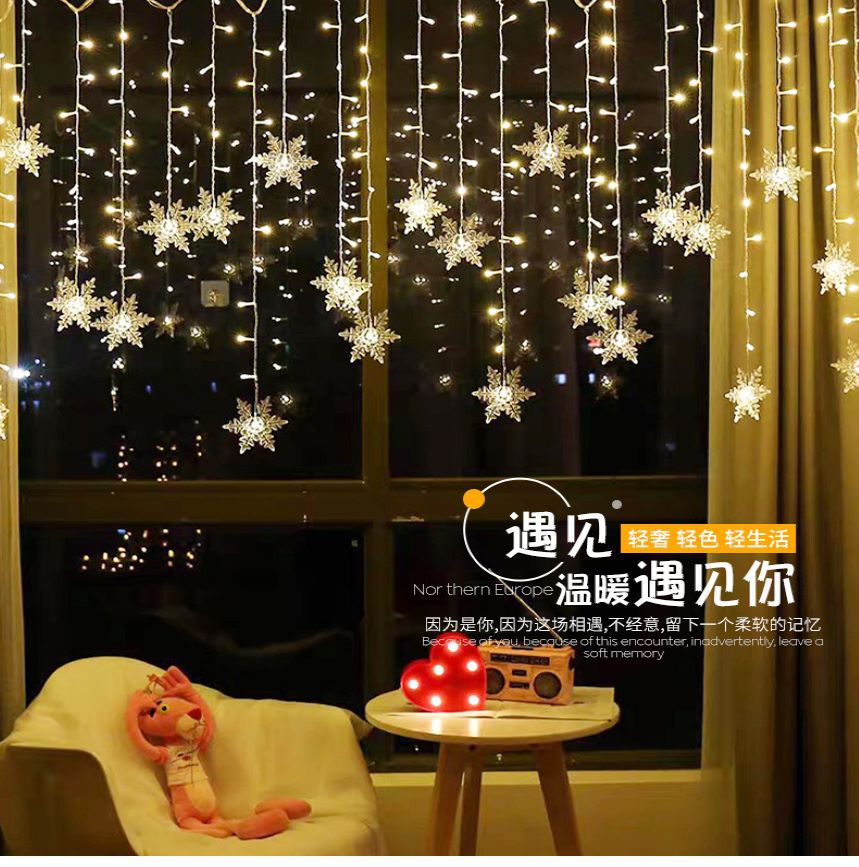 LED-Schneeflocken-String mit Farbwechsel | LuxeStyle