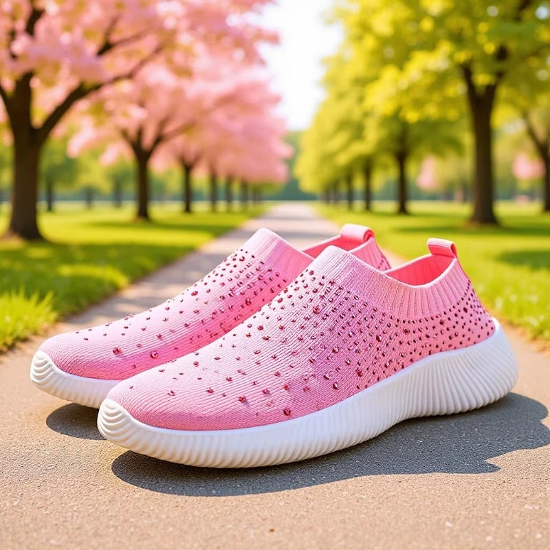 Leichte Flyknit Slip-On Freizeitschuhe