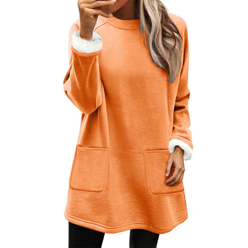 Bequem Fit Fleecefutter Hoodie mit Taschen