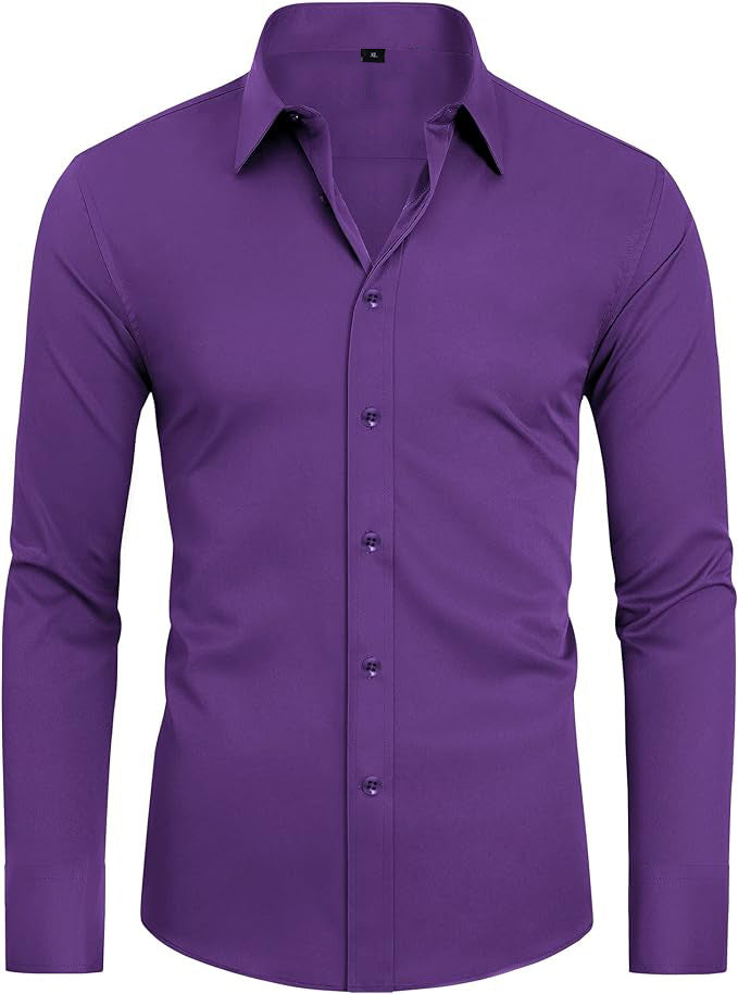 Langarm-Business-Hemd – natürliche Farbe – Bild 10 | LuxeStyle