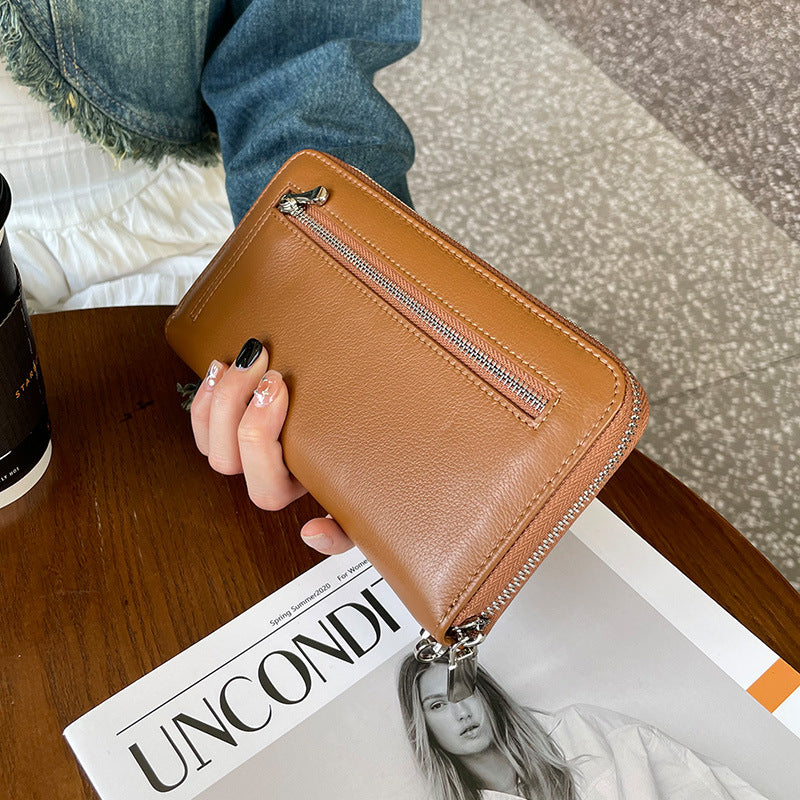 Weibliches Langhandtasche aus Echtholzleder – Bild 2 | LuxeStyle