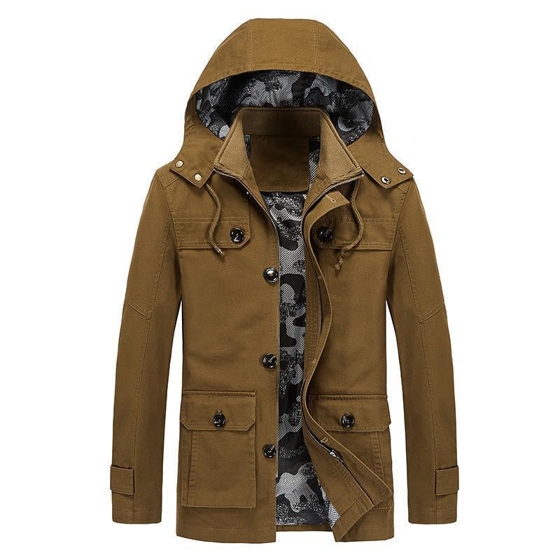 Trenchcoat für Herren, mittellang, Slim-Fit – Bild 8 | LuxeStyle