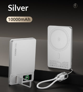 Kabellose Powerbank mit Magnet und Ständer