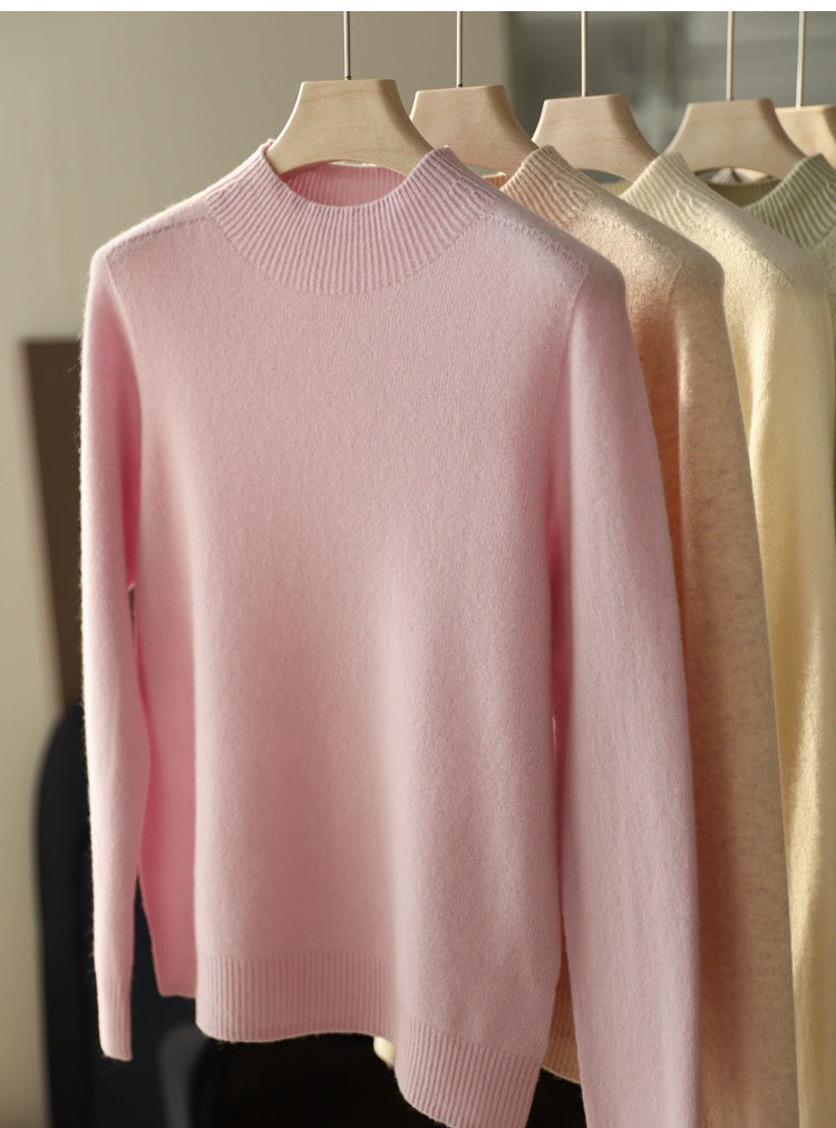 Vielseitiger Seamless Wollpullover aus Merinowolle