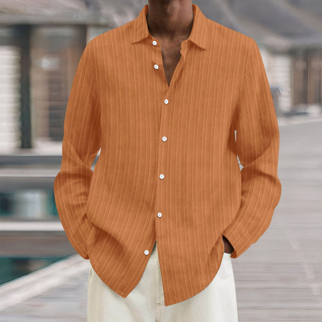 Gestreifter Cardigan mit langen Ärmeln für Herren – Bild 8 | LuxeStyle