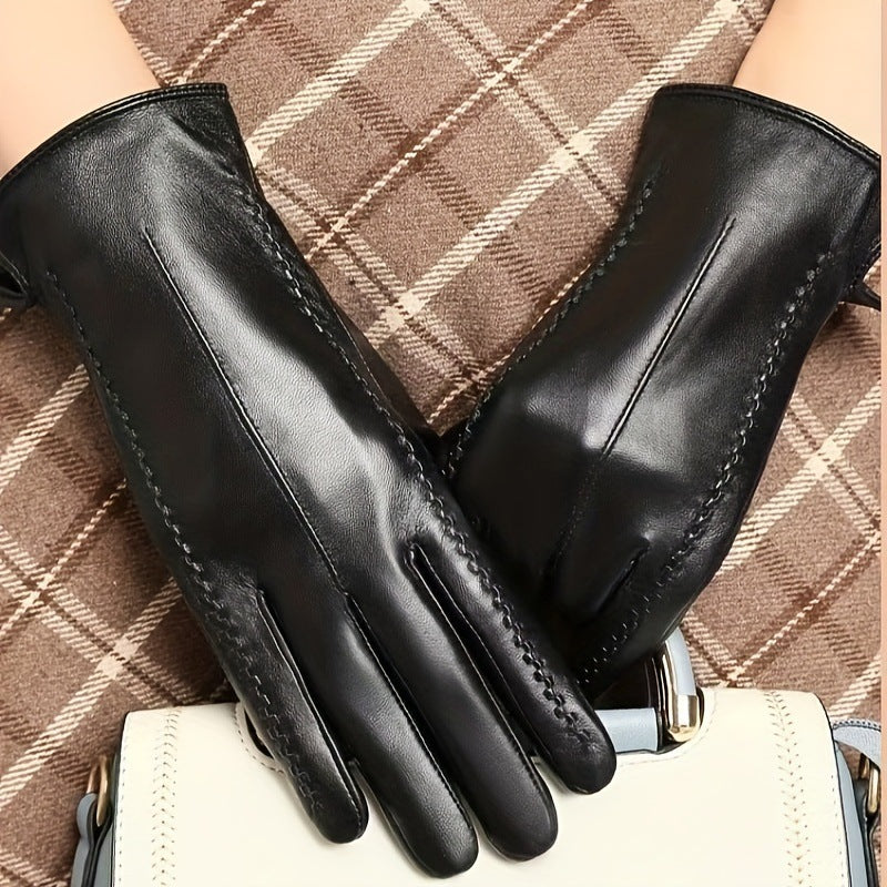 Damen-Handschuhe aus echtem Leder