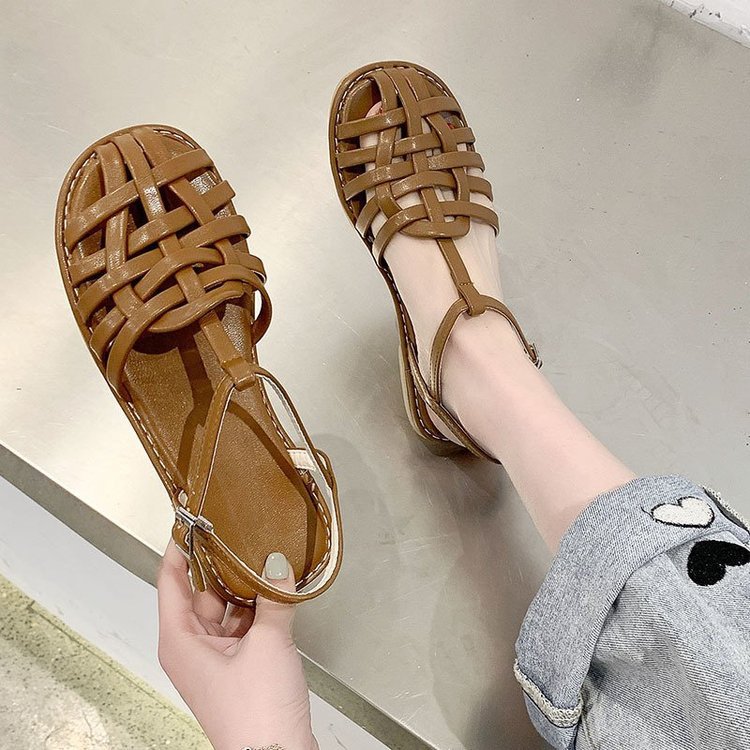 Schwarze Damen-Sandalen aus PU – Bild 3 | LuxeStyle