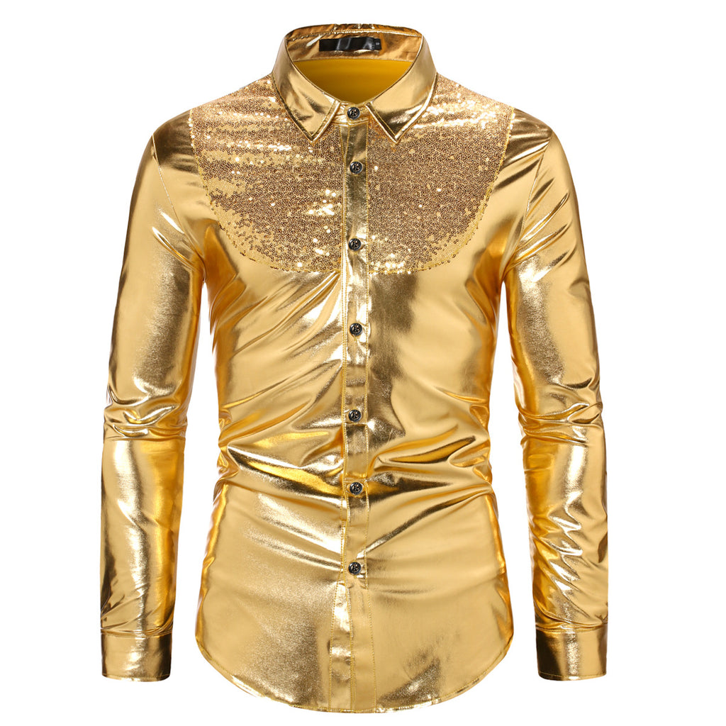 Pailletten Disco Hemd für Teenager – Bild 2 | LuxeStyle
