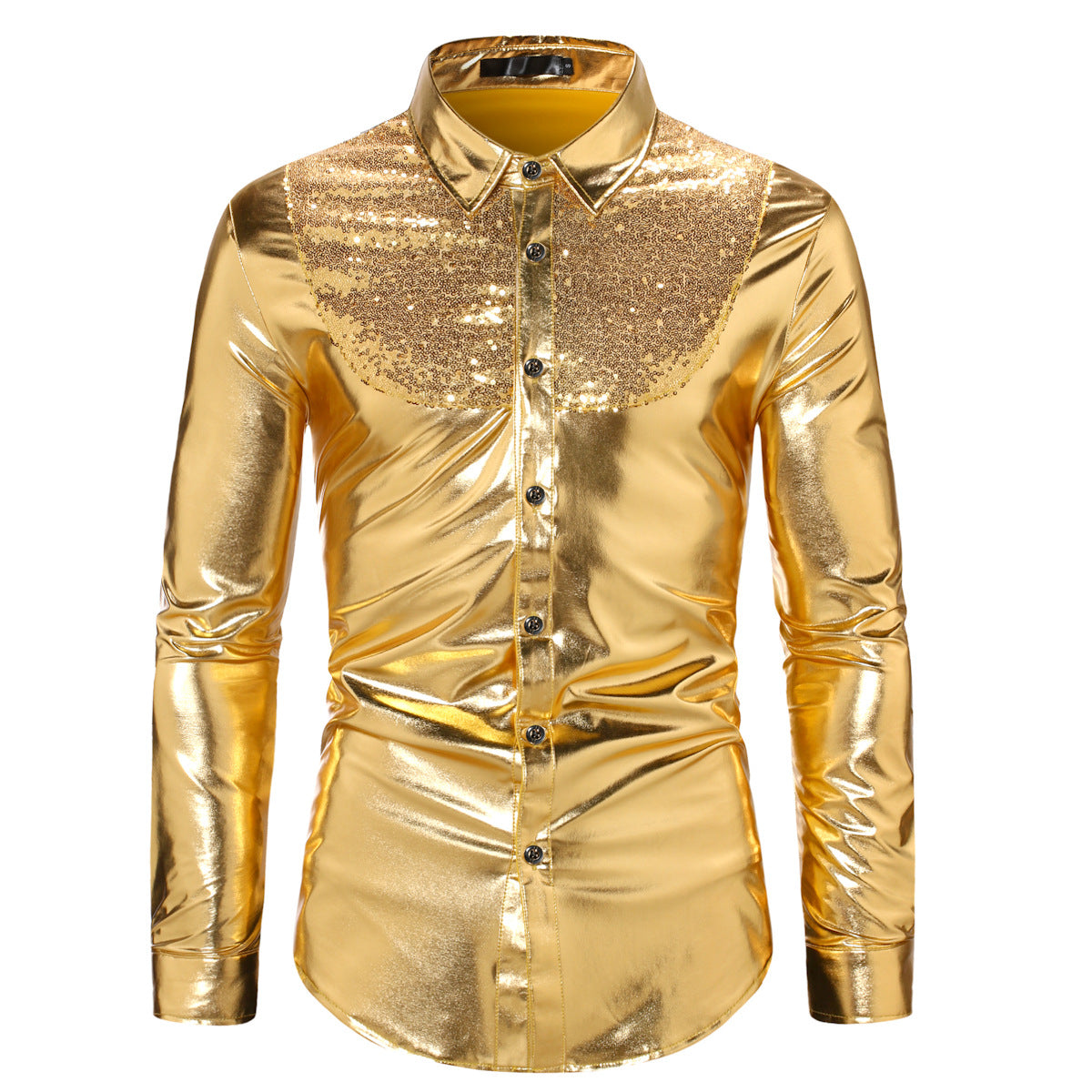 Pailletten Disco Hemd für Teenager – Bild 2 | LuxeStyle