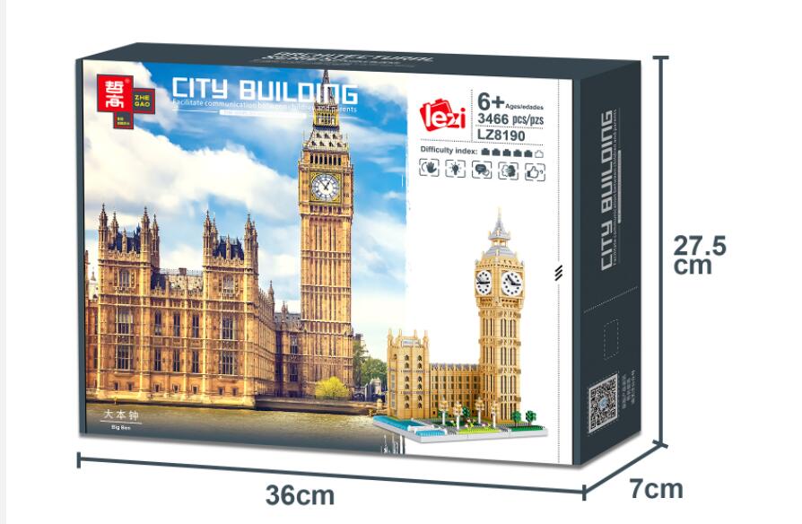Modell Big Ben Bausteine Miniatur | LuxeStyle