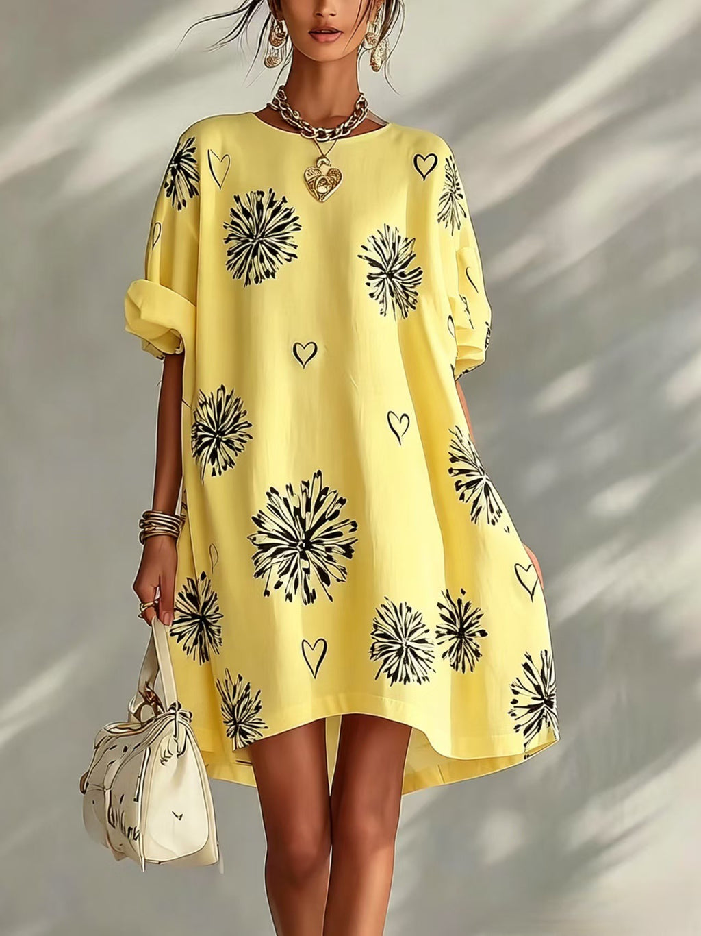 Blumenkleid mit Herzen