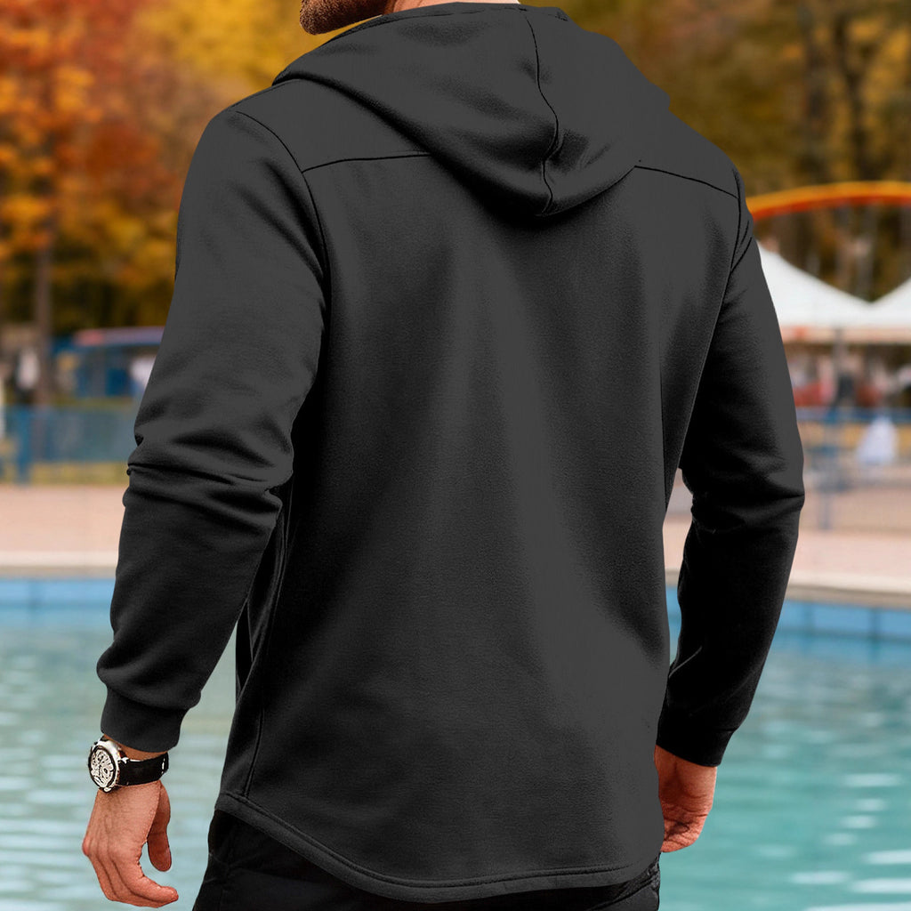 Herren Kapuzen-Trenchcoat, schmal geschnitten