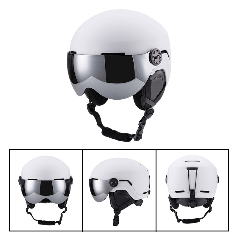 Skihelm-Überzug mit integriertem Visier