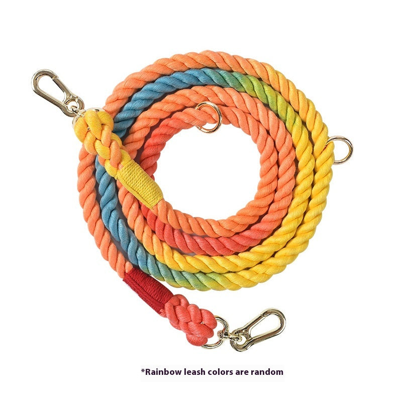 Regenbogen-Hundeleine, multifunktional – Bild 7 | LuxeStyle