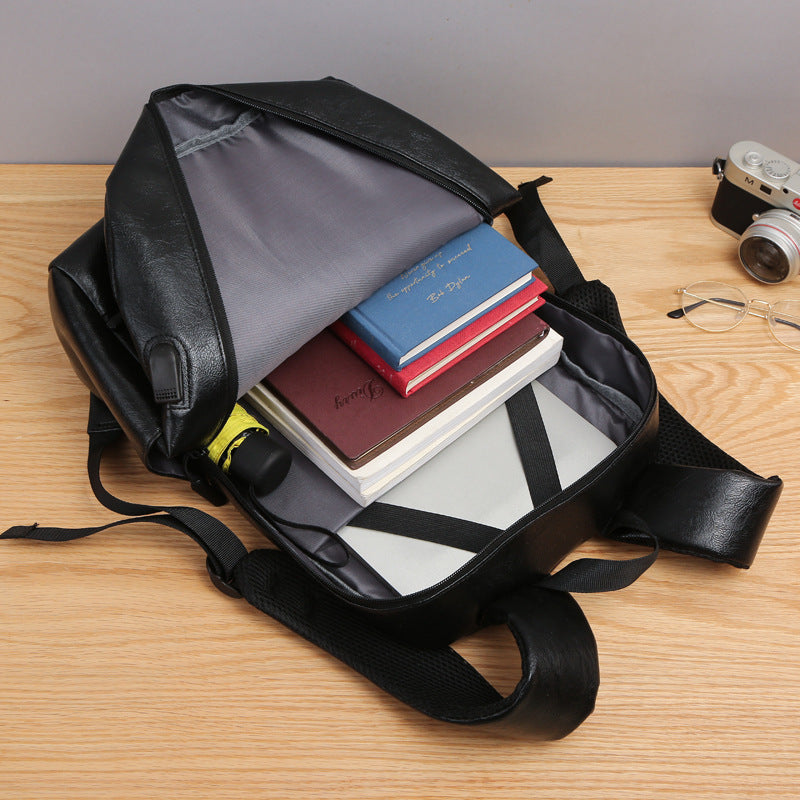 Lässiger Rucksack aus PU-Leder – Bild 4 | LuxeStyle