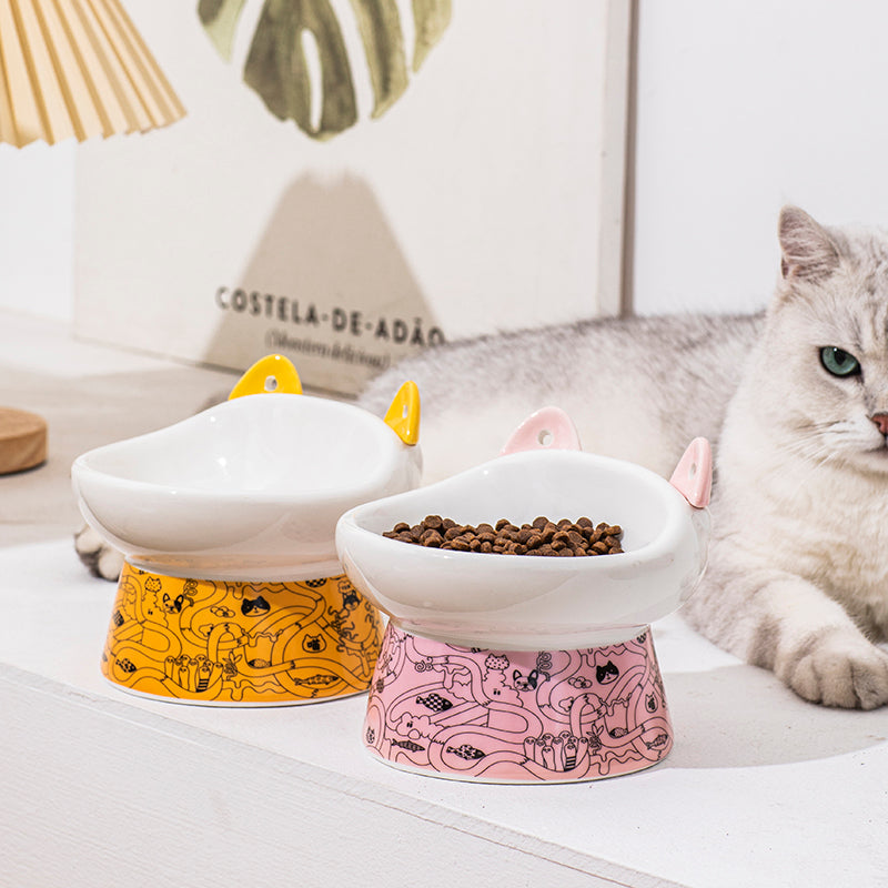 Keramik Futternapf für Katzen mit hohem Stand – Bild 7 | LuxeStyle