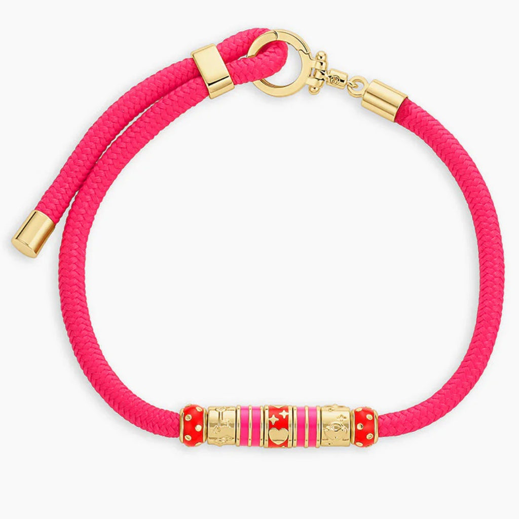 Personalisiertes Armband mit Sternen und Kordel