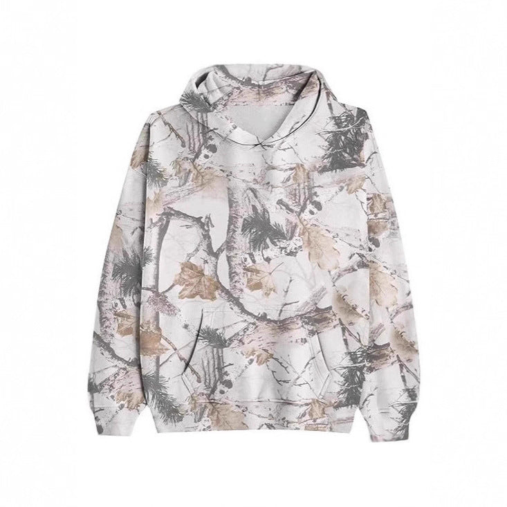 Damen Hoodie mit Ahornblatt-Camouflage-Print