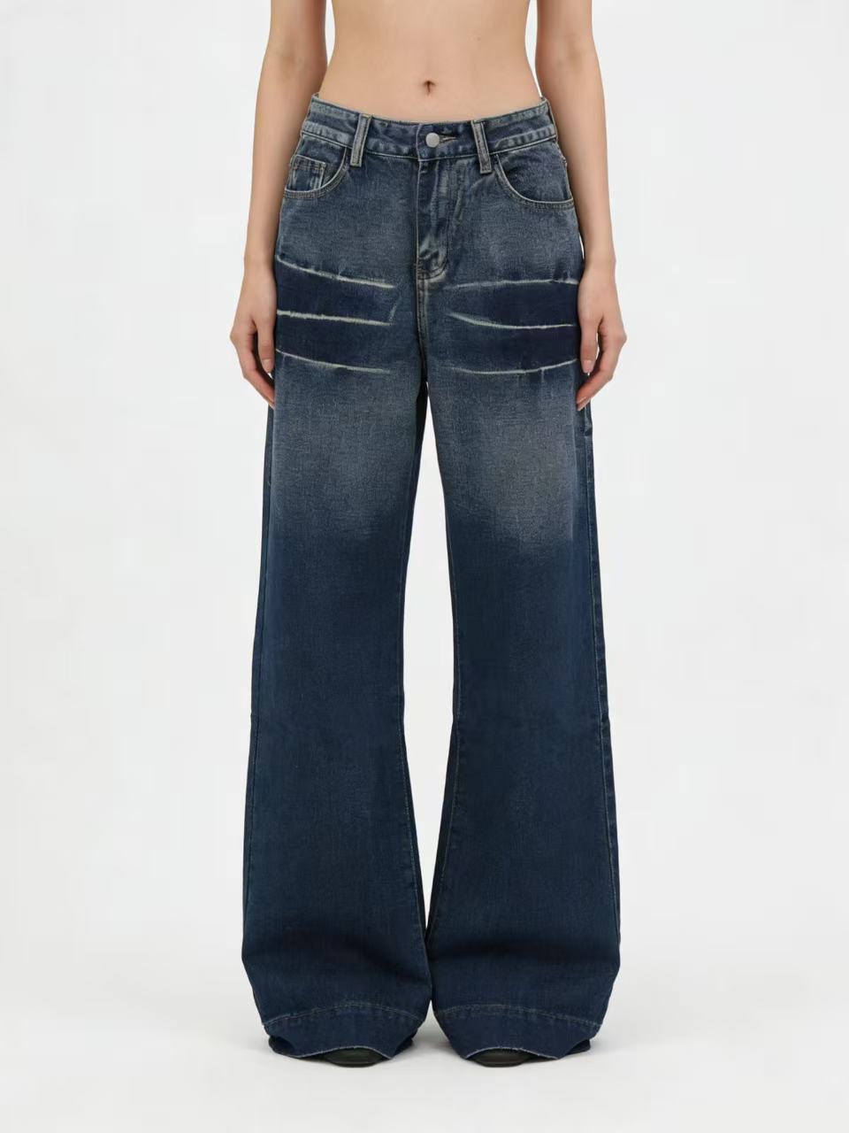 Waschgradienten-Jeans