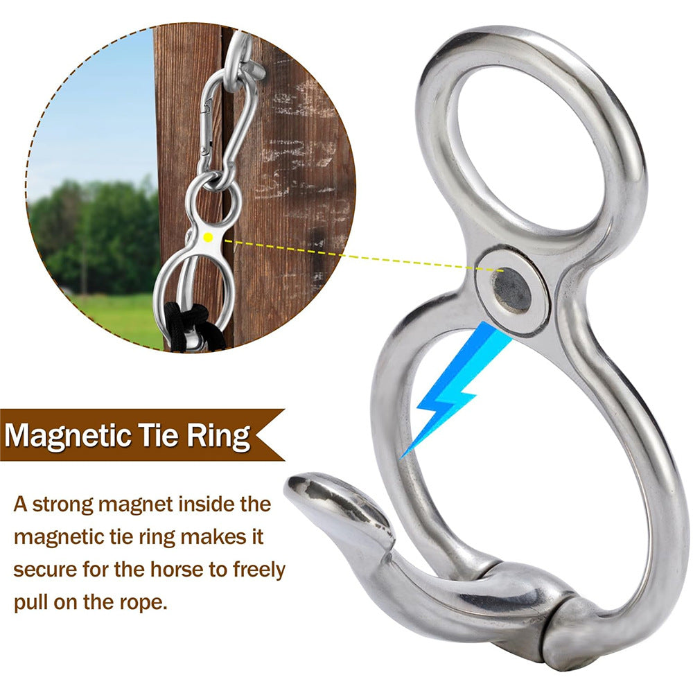 Leine String Clip Silber Schwarz Karbonstahl Hochfest