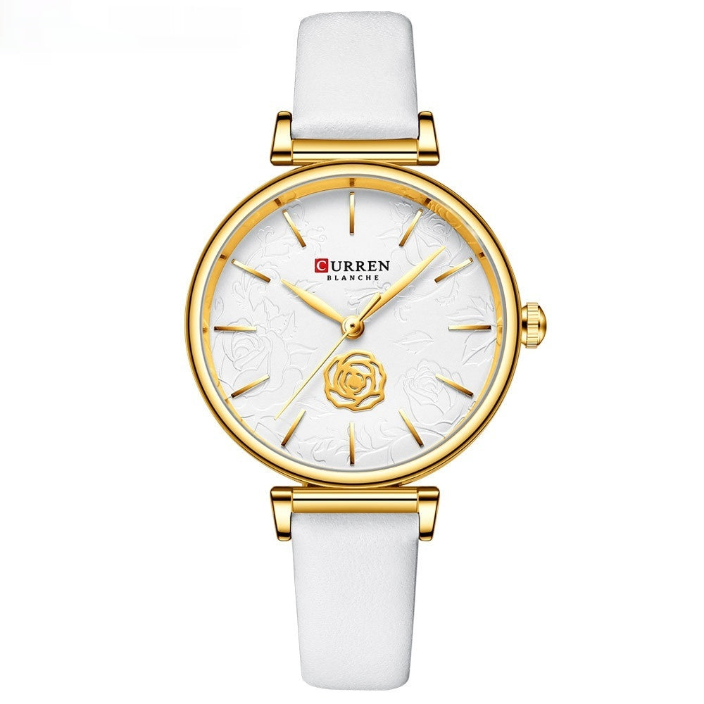 Einfache Damen-Armbanduhr, wasserdicht