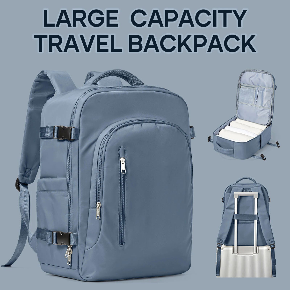 Laptop Rucksack für Damen – Grosses Volumen – Bild 7 | LuxeStyle