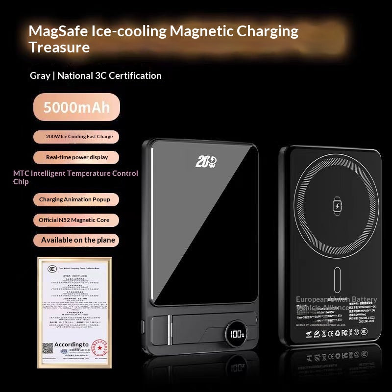 Ultradünnes magnetisches 15W Powerbank-Ladegerät