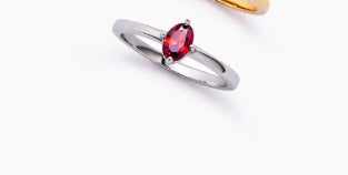 Geburtsstein-Ring mit Zirkonia