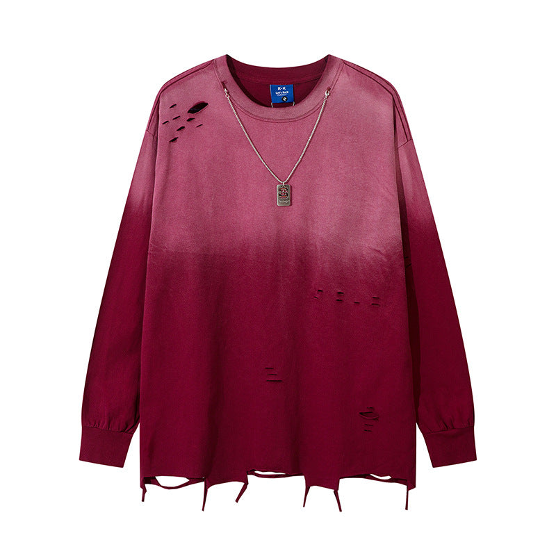 Langarm-Shirt mit Farbverlauf – Bild 7 | LuxeStyle