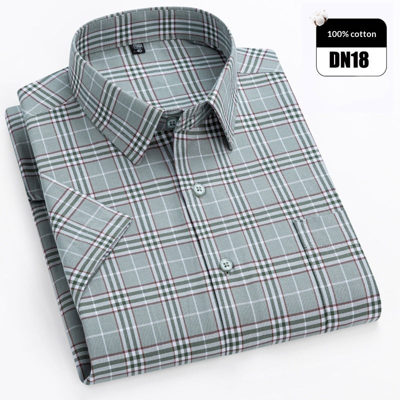 Business-Casual Hemd gestreift aus Baumwolle