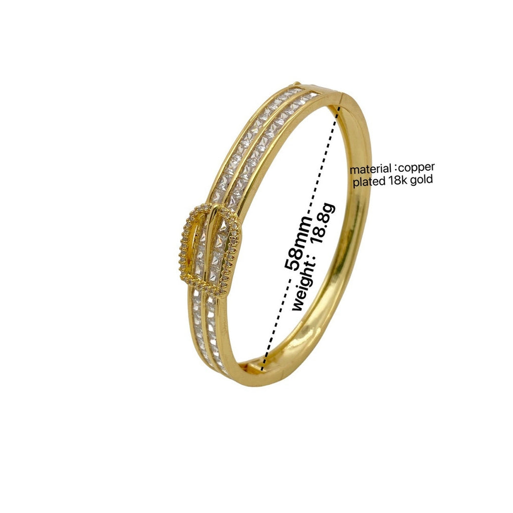 Armband mit Zirkonia und Hufeisen-Schnalle – Bild 14 | LuxeStyle