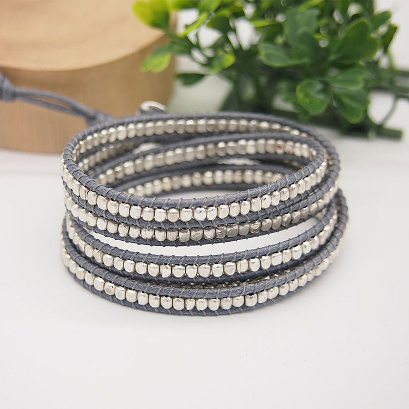 Layered Beaded Multi-Wrap Armband – Bild 7 | LuxeStyle