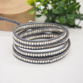 Layered Beaded Multi-Wrap Armband