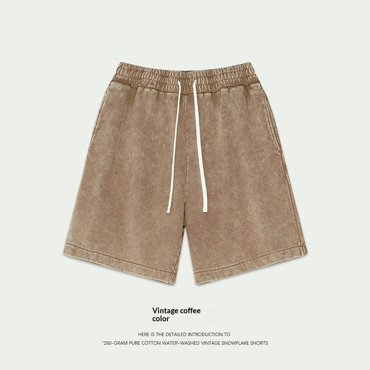 Retro Capri Shorts mit Schneeflocken-Textur