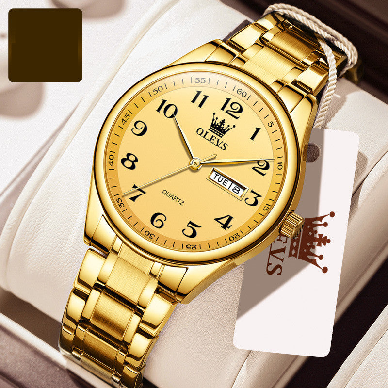 Wasserdichte Herrenuhr mit Kalenderfunktion | LuxeStyle