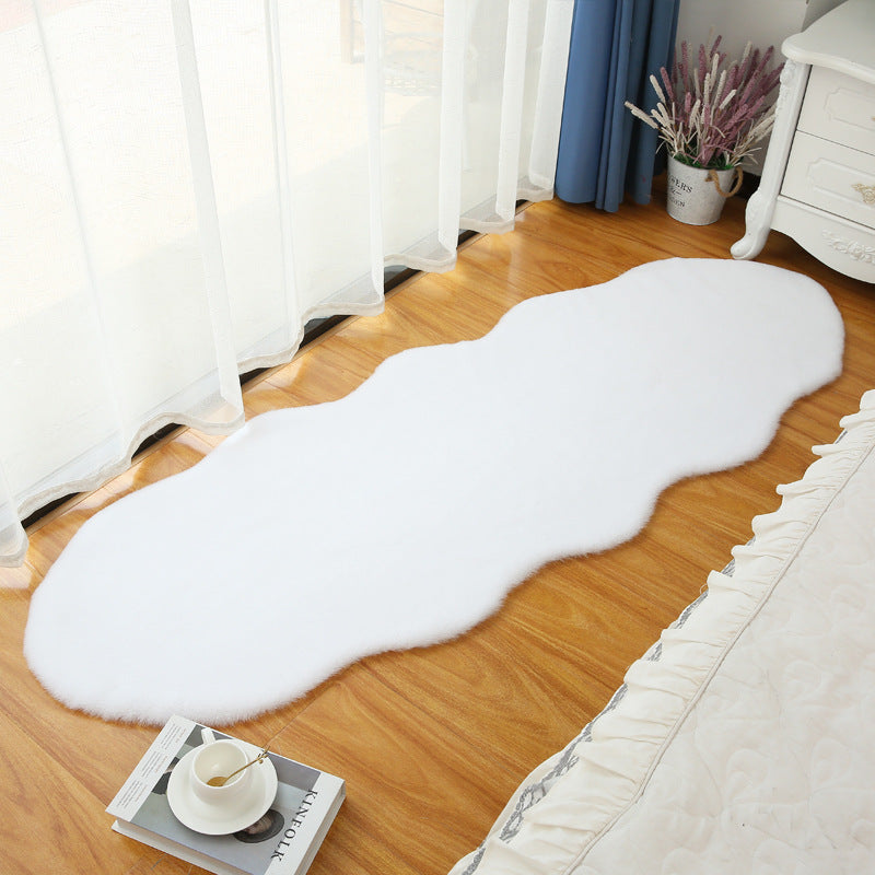 Wohnzimmer- und Eingangsbereichs Fussmatte mit Kaninchenfell – Bild 5 | LuxeStyle