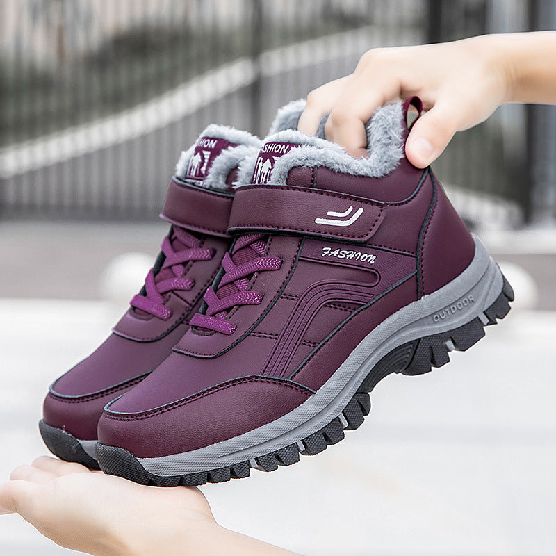 Warme, wasserdichte High-Top Winterschuhe für Damen