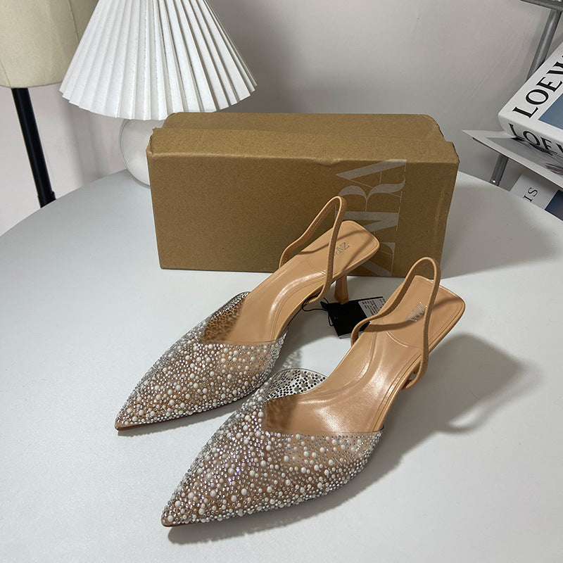 Elegante Stiletto-Sandalen mit Perlen – Bild 2 | LuxeStyle