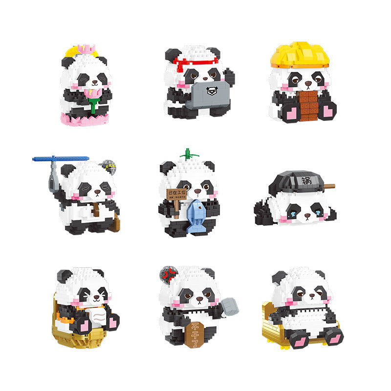 Panda Doll Bausteine-Set (9 Modelle) – Bild 4 | LuxeStyle
