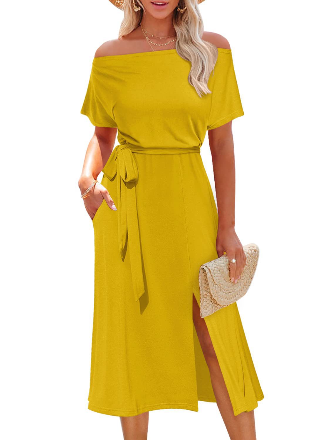 Elegantes Off-Shoulder Sommerkleid – Bild 9 | LuxeStyle