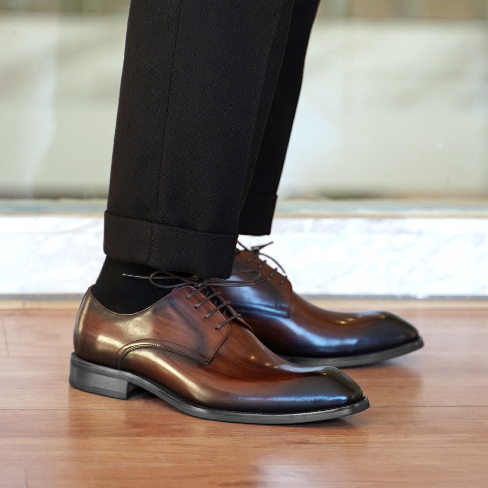 Herren Business-Schuhe mit Holzmaserung
