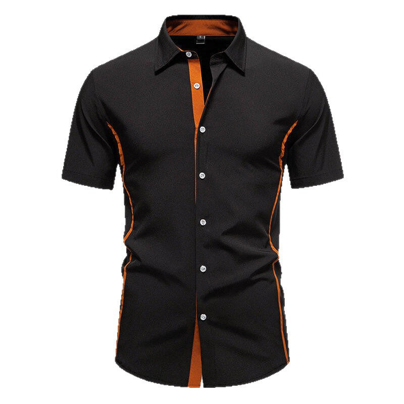 Herrenlangarmshirt mit Farbblock-Design – Bild 4 | LuxeStyle
