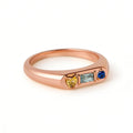 Geometrischer Geburtsstein-Ring – Bild 1 | LuxeStyle