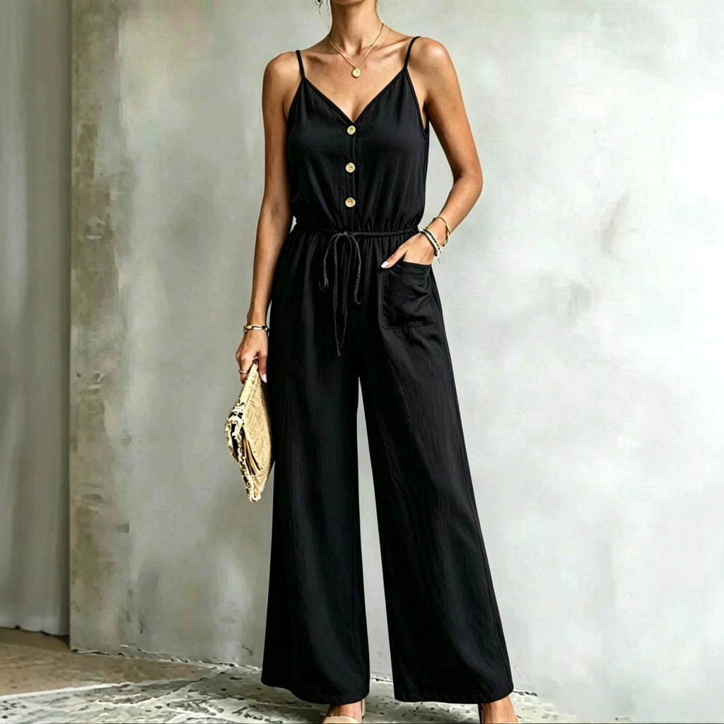 Eleganter Damen-Jumpsuit mit weitem Bein