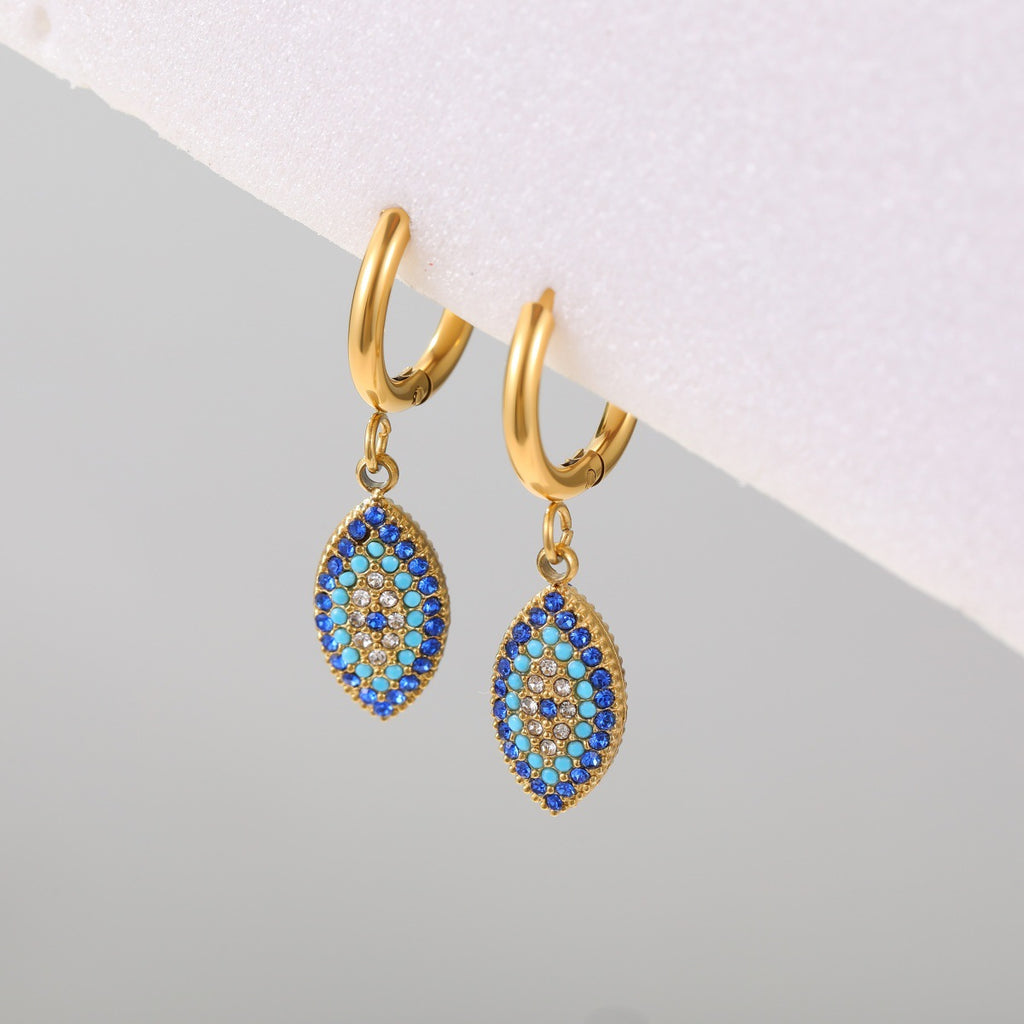 Herzohrringe mit Diamanten