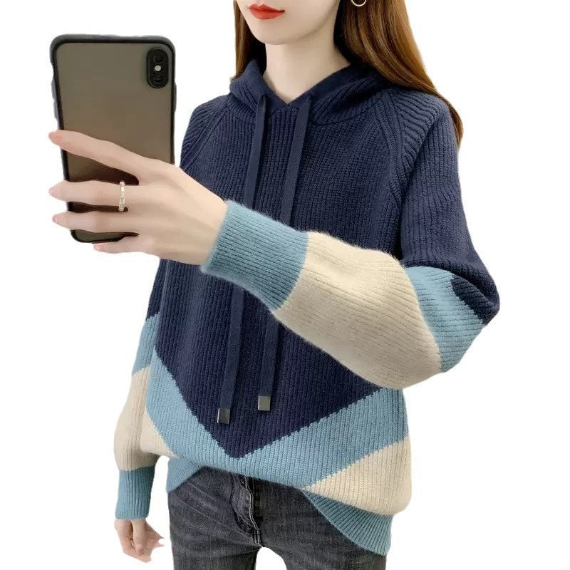Western-Strickhoodie für Damen