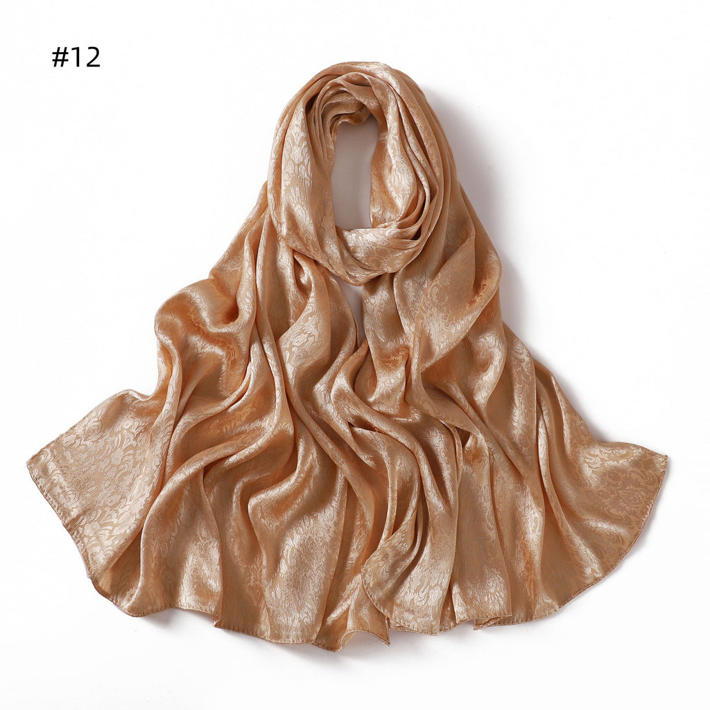 Satin Jacquard Kopftuch für Damen – Bild 17 | LuxeStyle