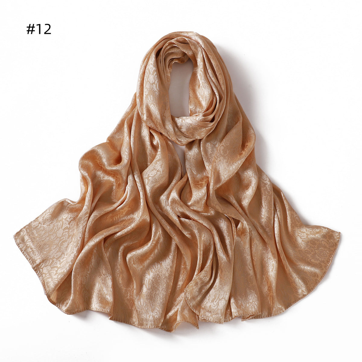 Satin Jacquard Kopftuch für Damen – Bild 17 | LuxeStyle