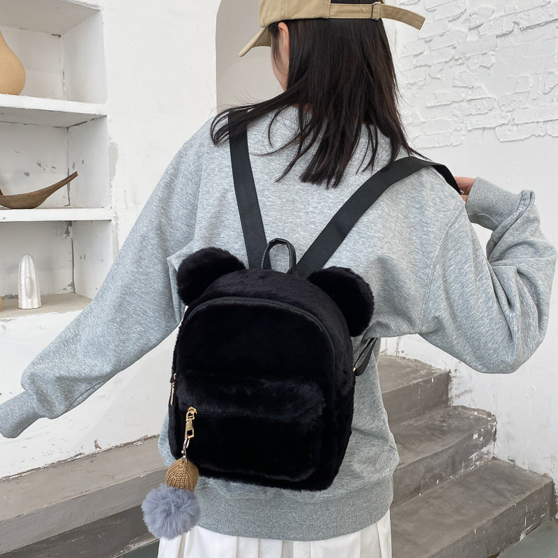 Plüsch-Rucksack mit Hasenohren für Kinder