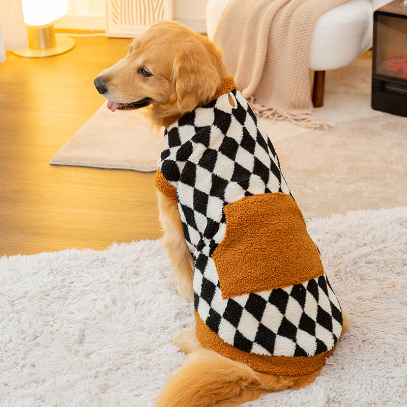 Hundejacke aus Lammwolle für Herbst und Winter – Bild 2 | LuxeStyle